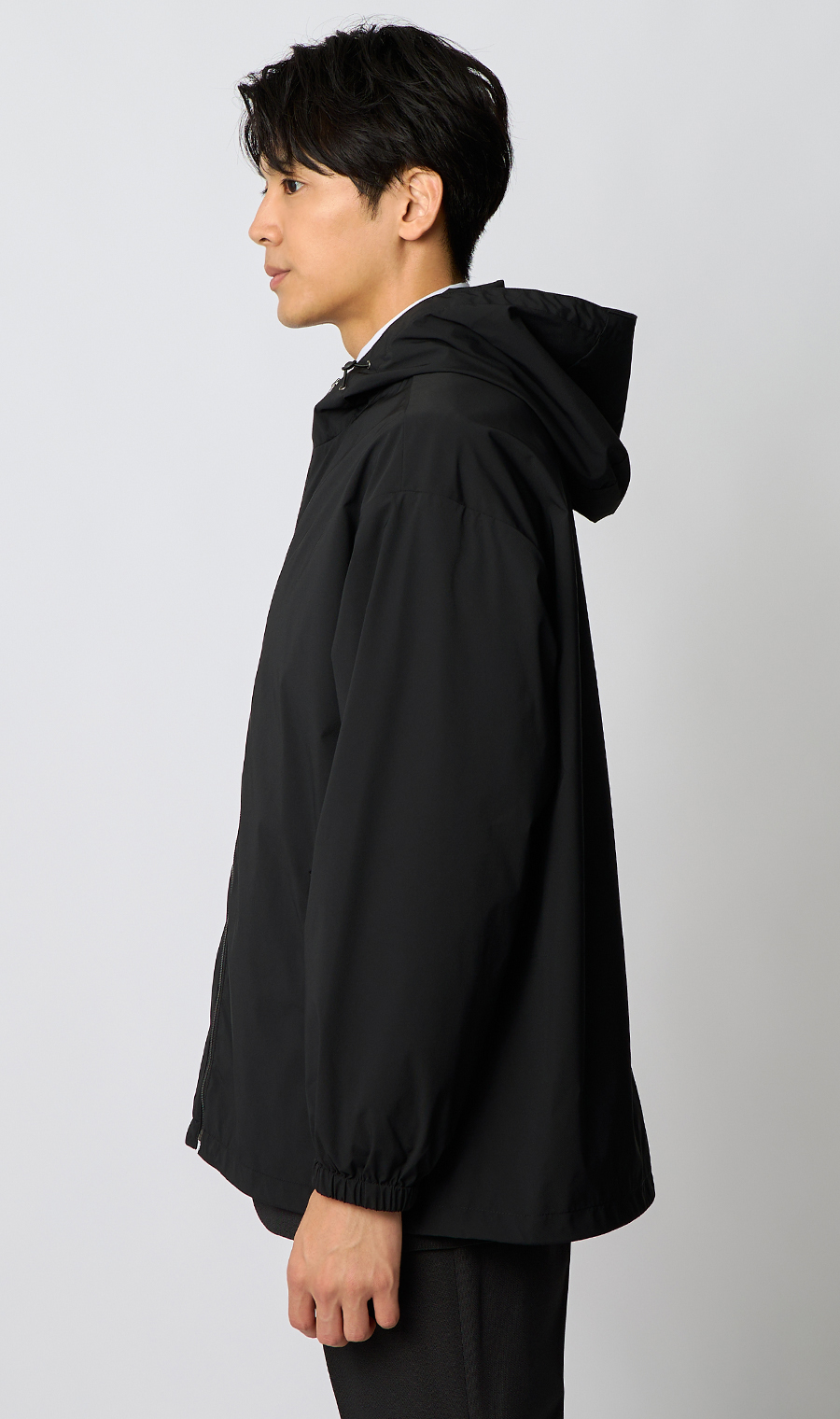 大容量ポケットパッカブルアウター【ポケッタブル】【＃すご】 ブラック S