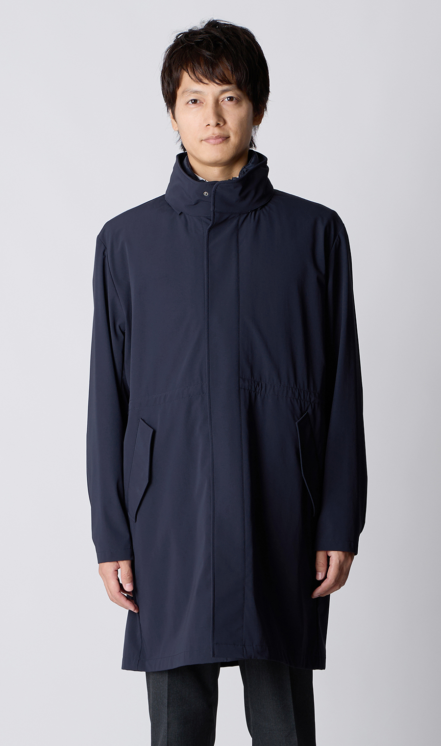 立领大衣 【THERMO ARENA】 【#SUGO大衣】 【3WAY】 藏青色S