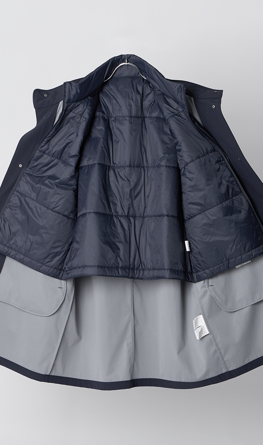 立领大衣 【THERMO ARENA】 【#SUGO大衣】 【3WAY】 藏青色S