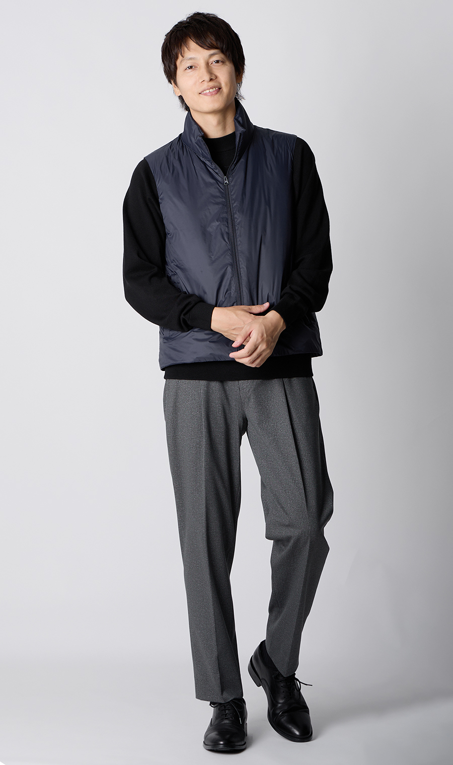 立领大衣 【THERMO ARENA】 【#SUGO大衣】 【3WAY】 藏青色S