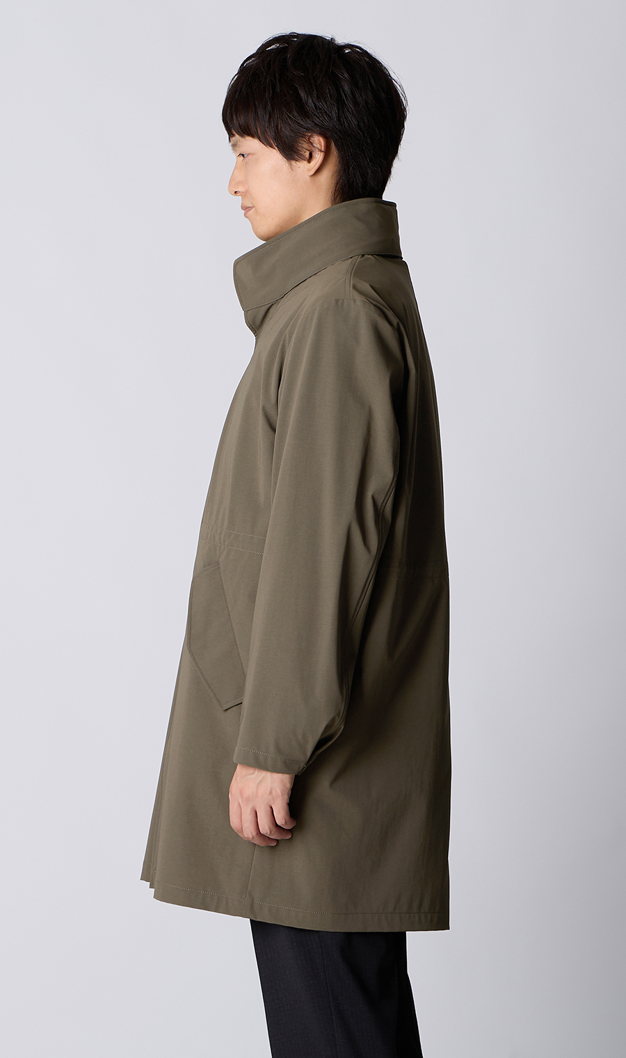 スタンドカラーコート【THERMO ARENA】【＃すごコート】【3WAY】 ブラウン S