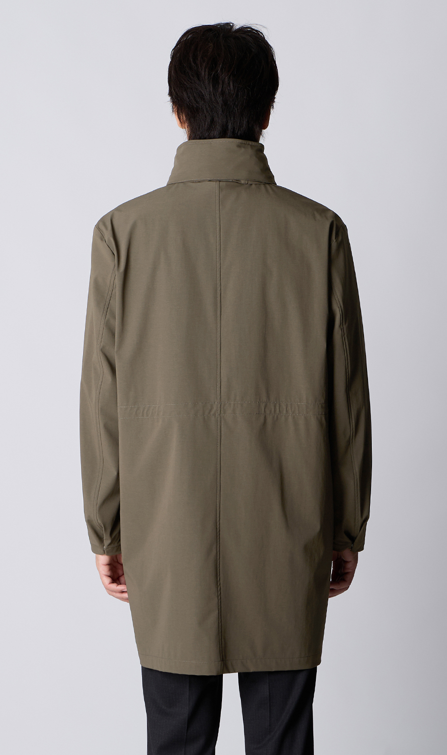 スタンドカラーコート【THERMO ARENA】【＃すごコート】【3WAY】 ブラウン S