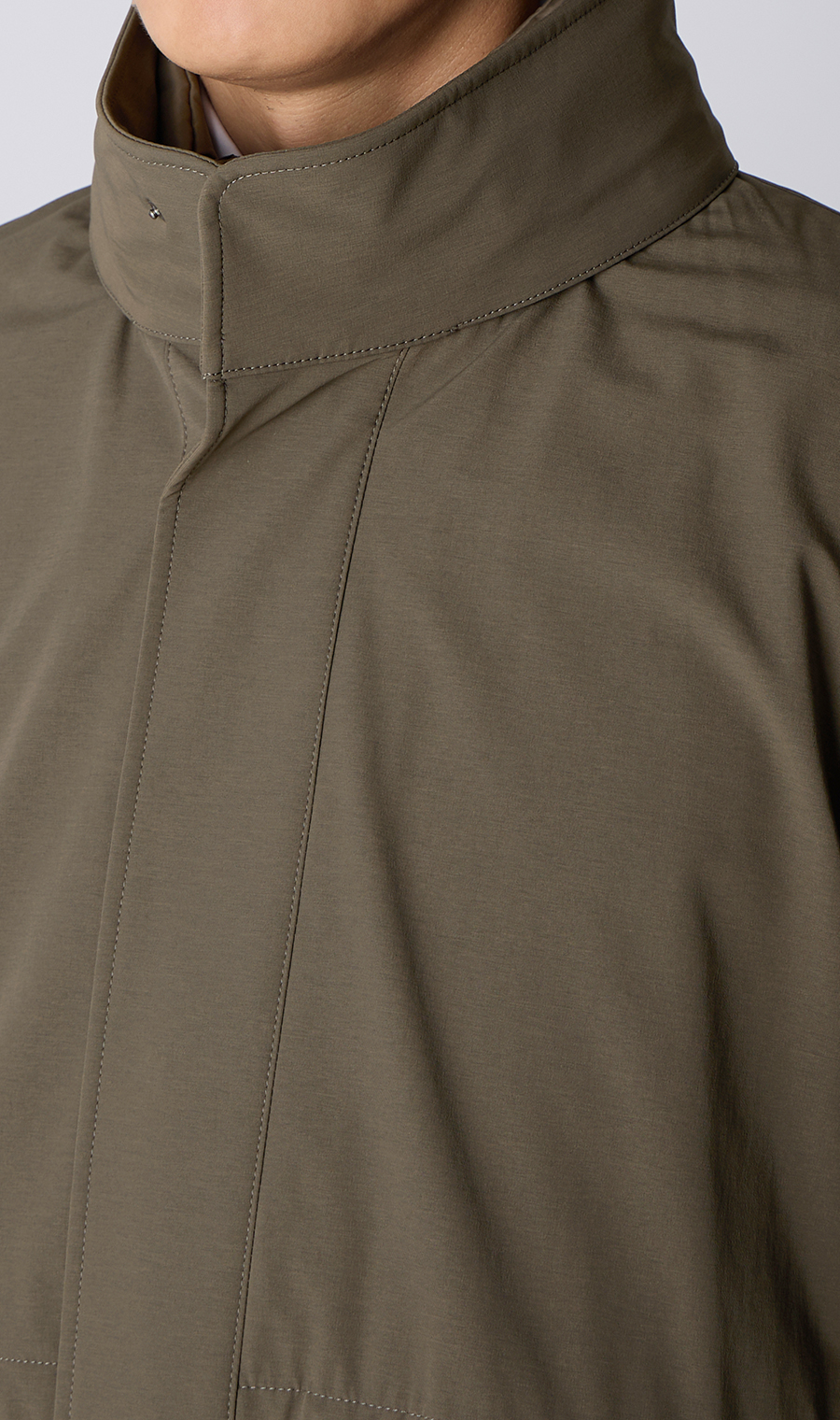 スタンドカラーコート【THERMO ARENA】【＃すごコート】【3WAY】 ブラウン S