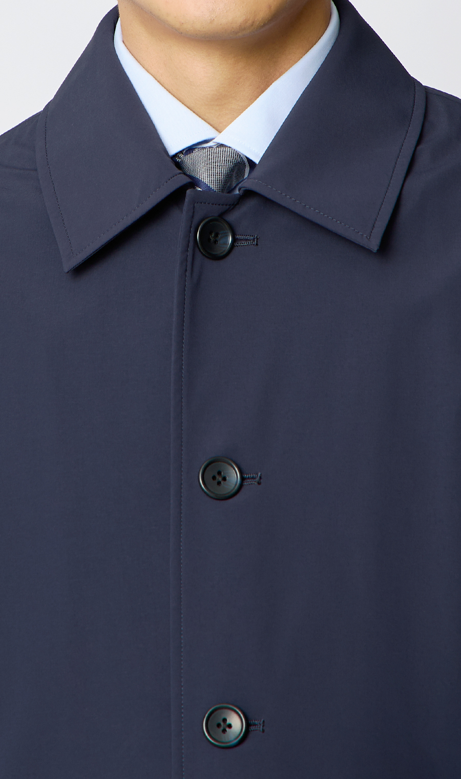 ステンカラーコート【THERMO ARENA】【＃すごコート】【3WAY】 ネイビー S