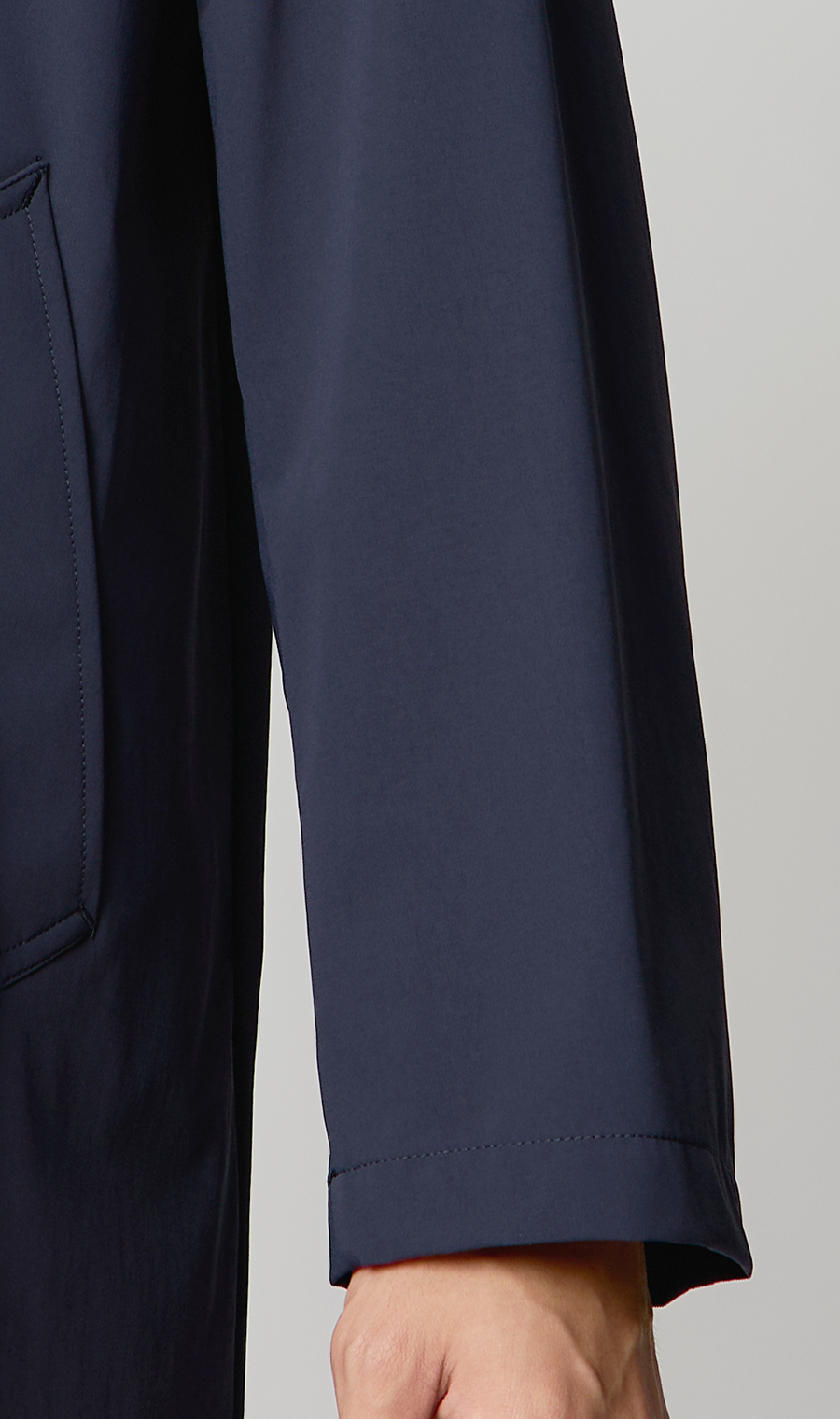 ステンカラーコート【THERMO ARENA】【＃すごコート】【3WAY】 ネイビー S