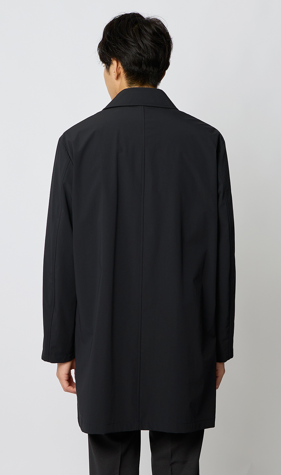 ステンカラーコート【THERMO ARENA】【＃すごコート】【3WAY】 ブラック S