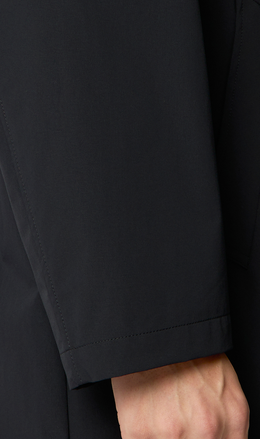 ステンカラーコート【THERMO ARENA】【＃すごコート】【3WAY】 ブラック S