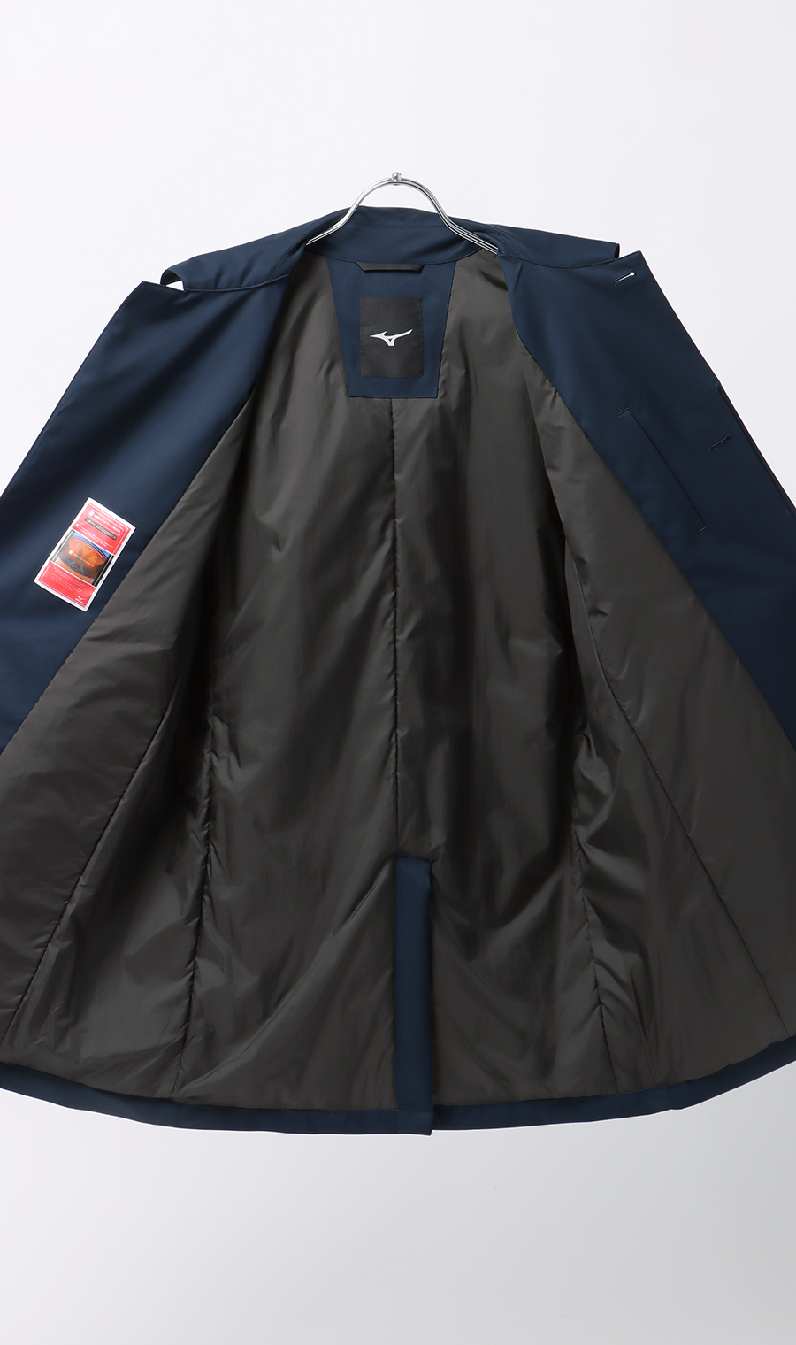 フード付きステンカラーコート【BREATH THERMO】 ネイビー S