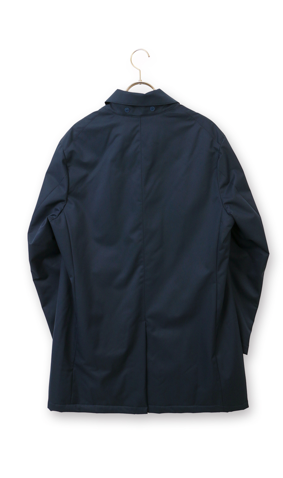 フード付きステンカラーコート【BREATH THERMO】 ネイビー S