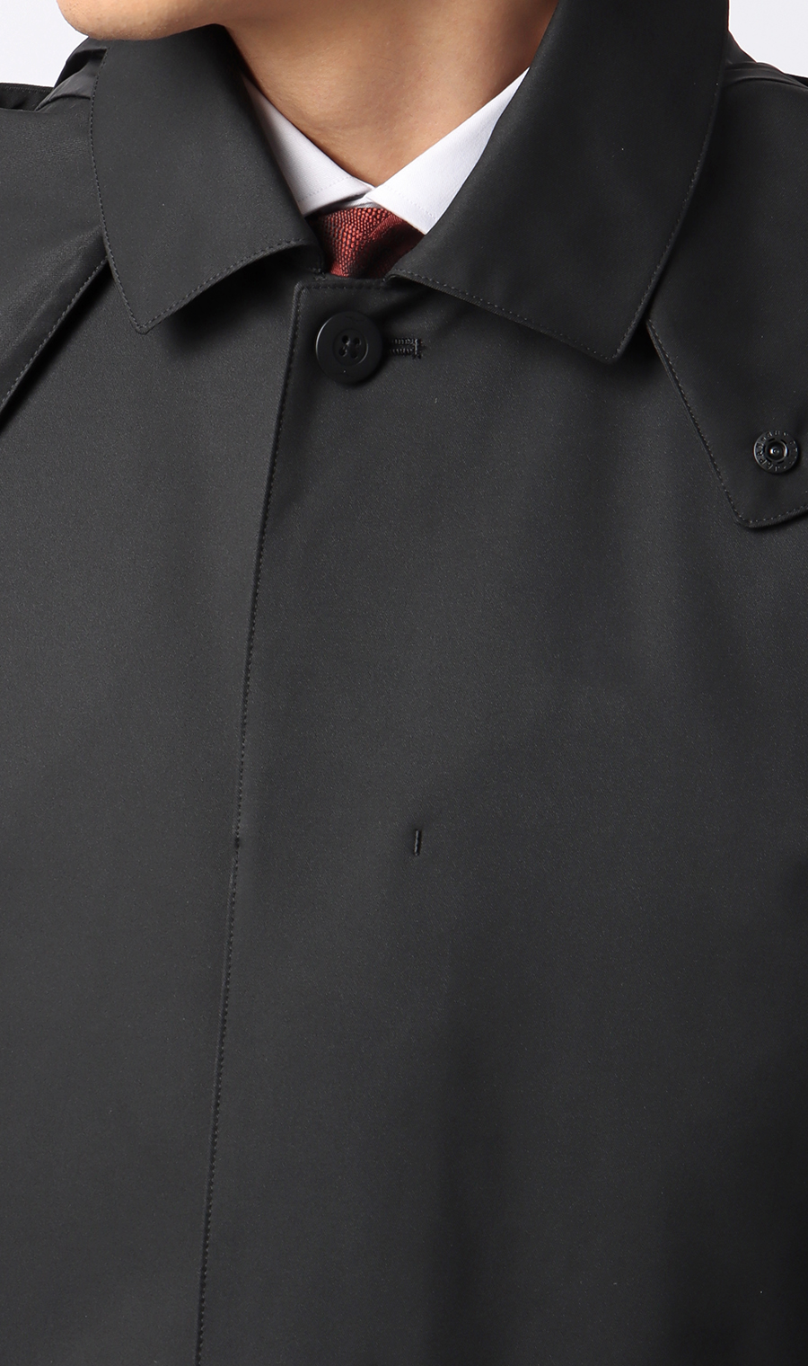 フード付きステンカラーコート【BREATH THERMO】 ブラック S