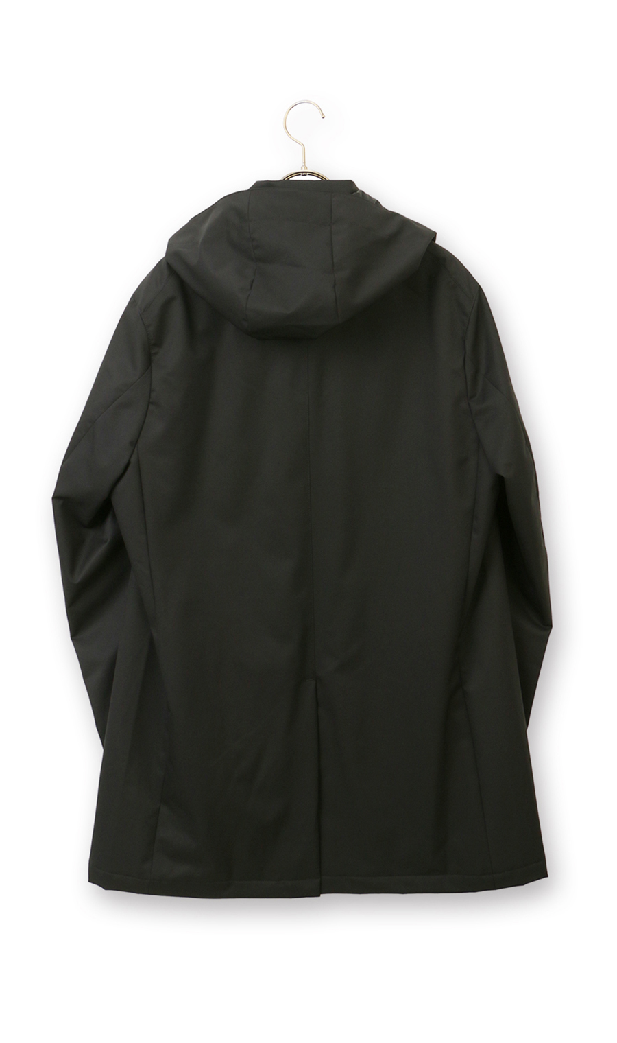フード付きステンカラーコート【BREATH THERMO】 ブラック S