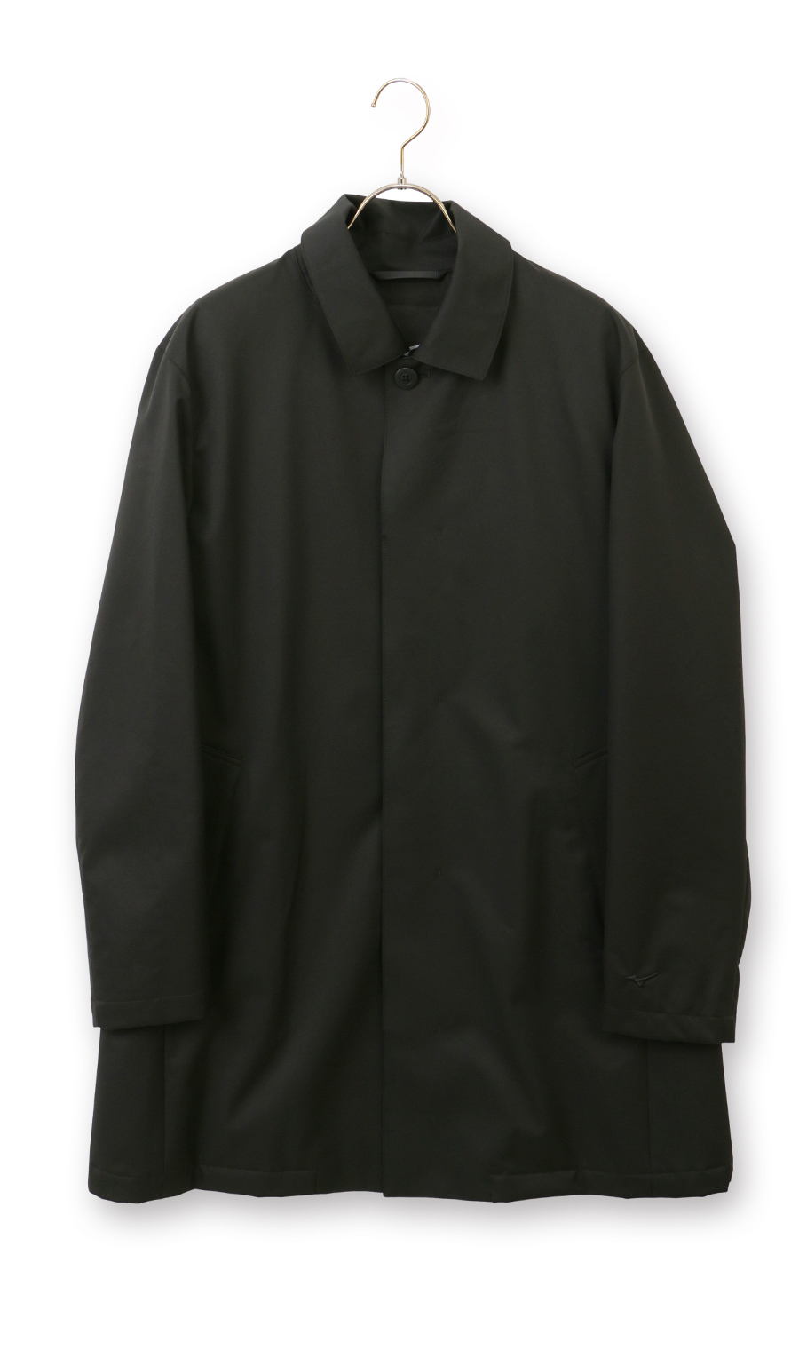 フード付きステンカラーコート【BREATH THERMO】 ブラック S