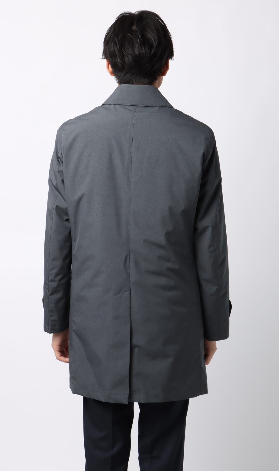 ダウンライナー付きステンカラーコート【軽量】 グレー S