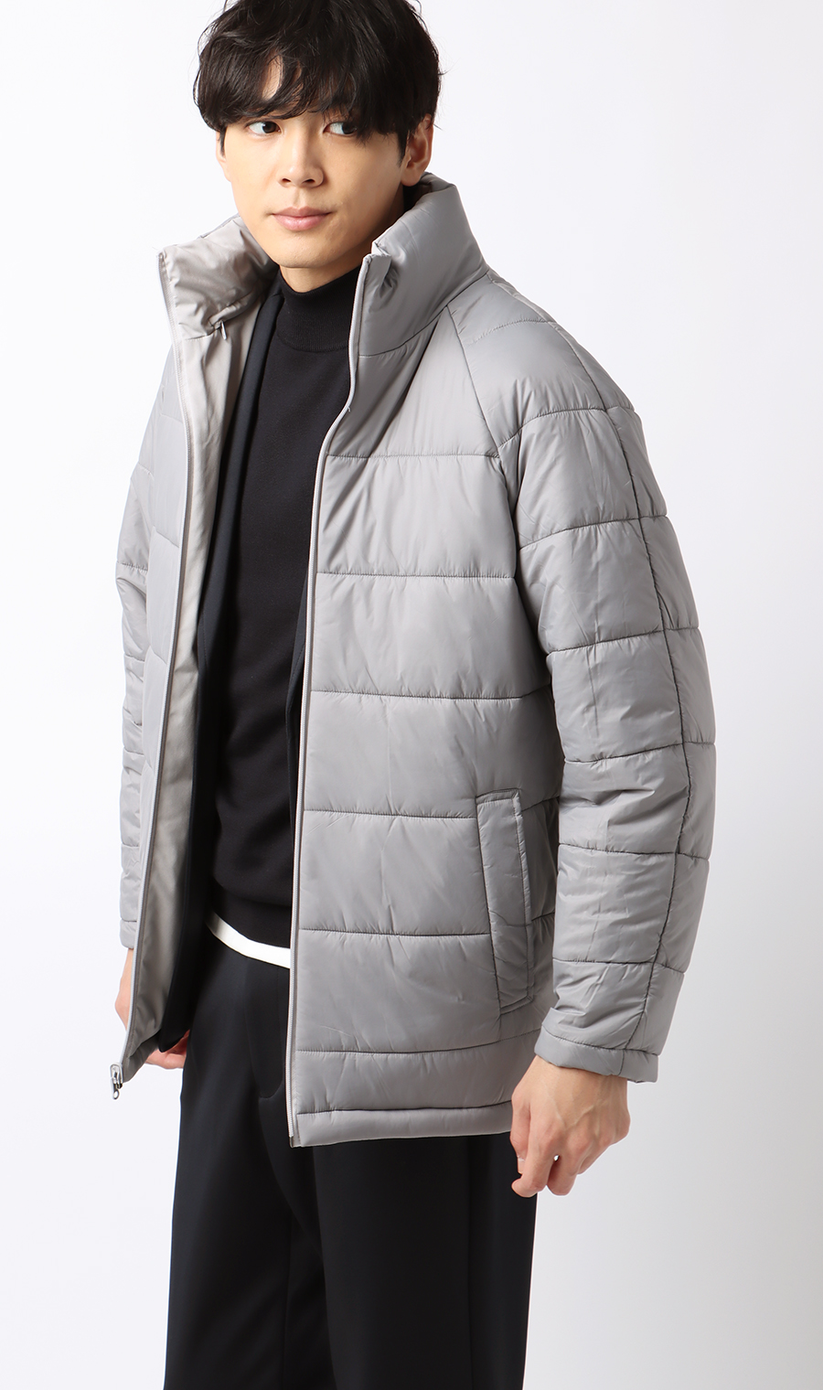 ゼロプレッシャーコート【リバーシブル】 ライトグレー SS