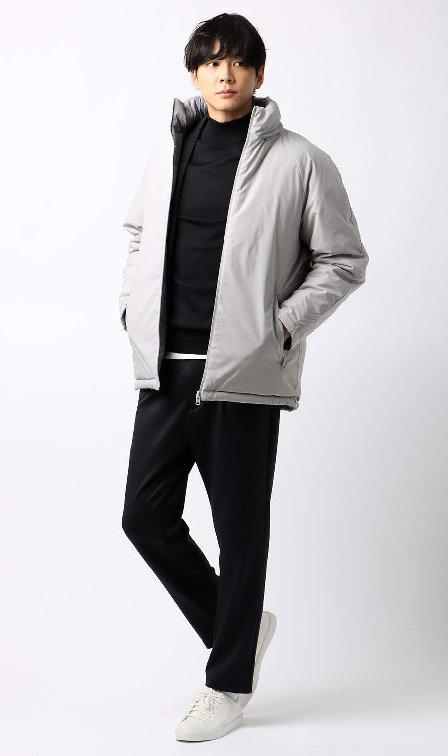 ゼロプレッシャーコート【リバーシブル】 ライトグレー SS