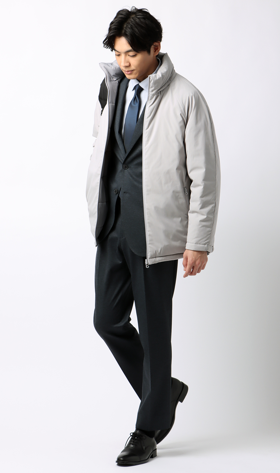 ゼロプレッシャーコート【リバーシブル】 ライトグレー SS
