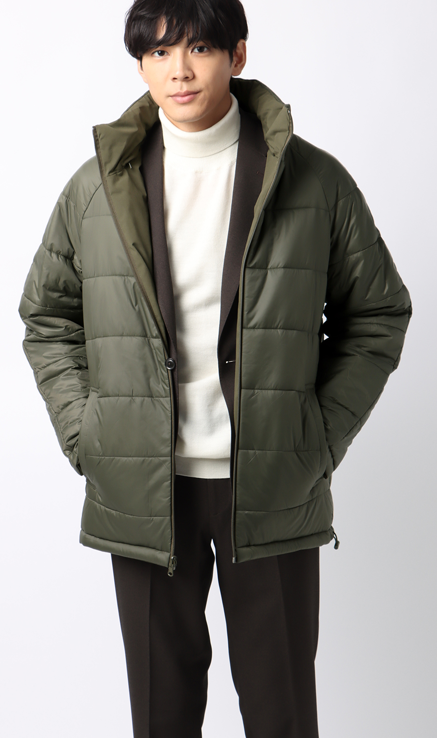 ゼロプレッシャーコート【リバーシブル】 カーキ SS