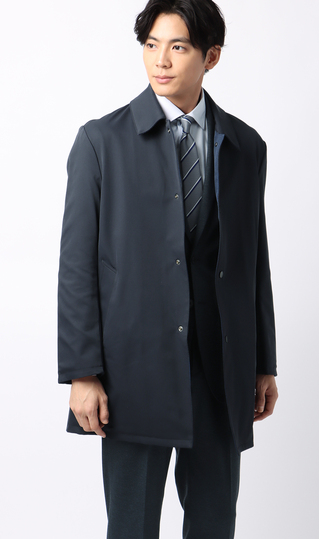 リバーシブルステンカラーコート