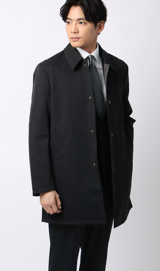 リバーシブルステンカラーコート