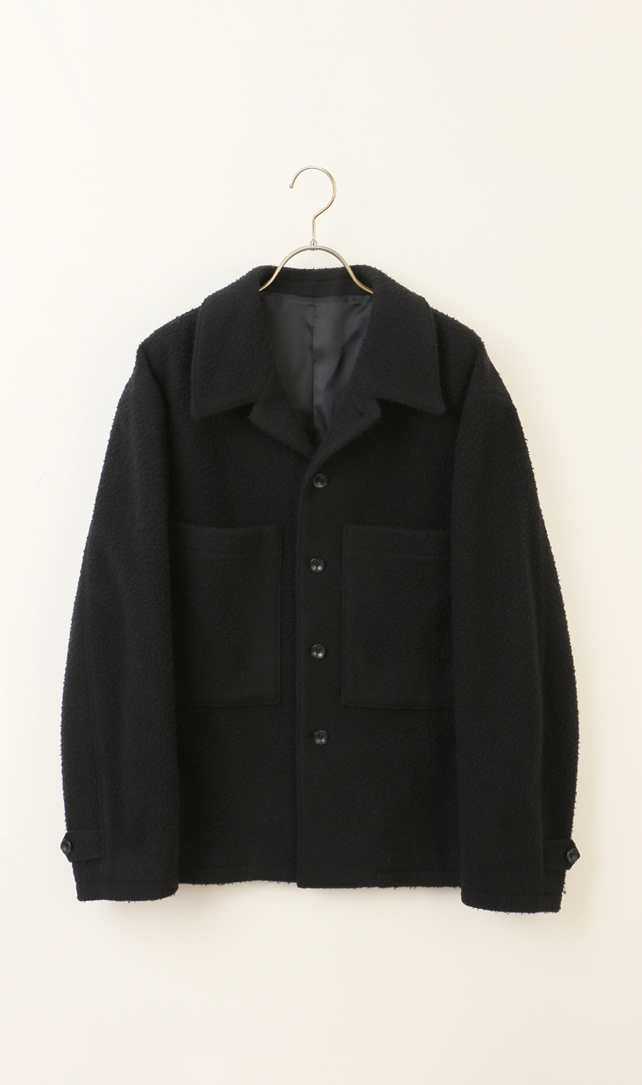 NICENESS PETE.B ダブルカバーオール ブラックリネン M NICENESS / ナイスネス | PETE.B / ピート・ビー (ダブルカバーオール