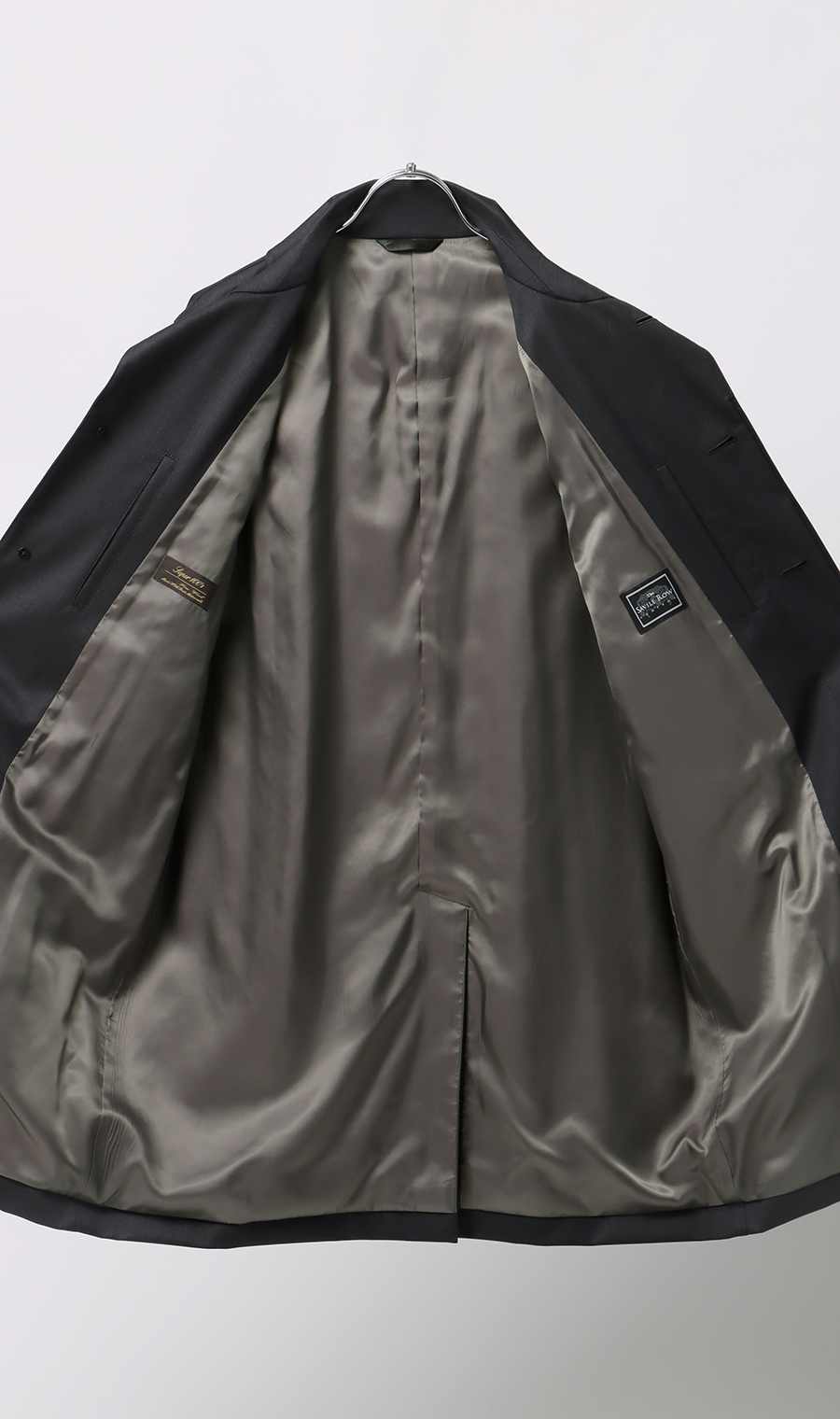 プレミアムステンカラーコート チャコール S