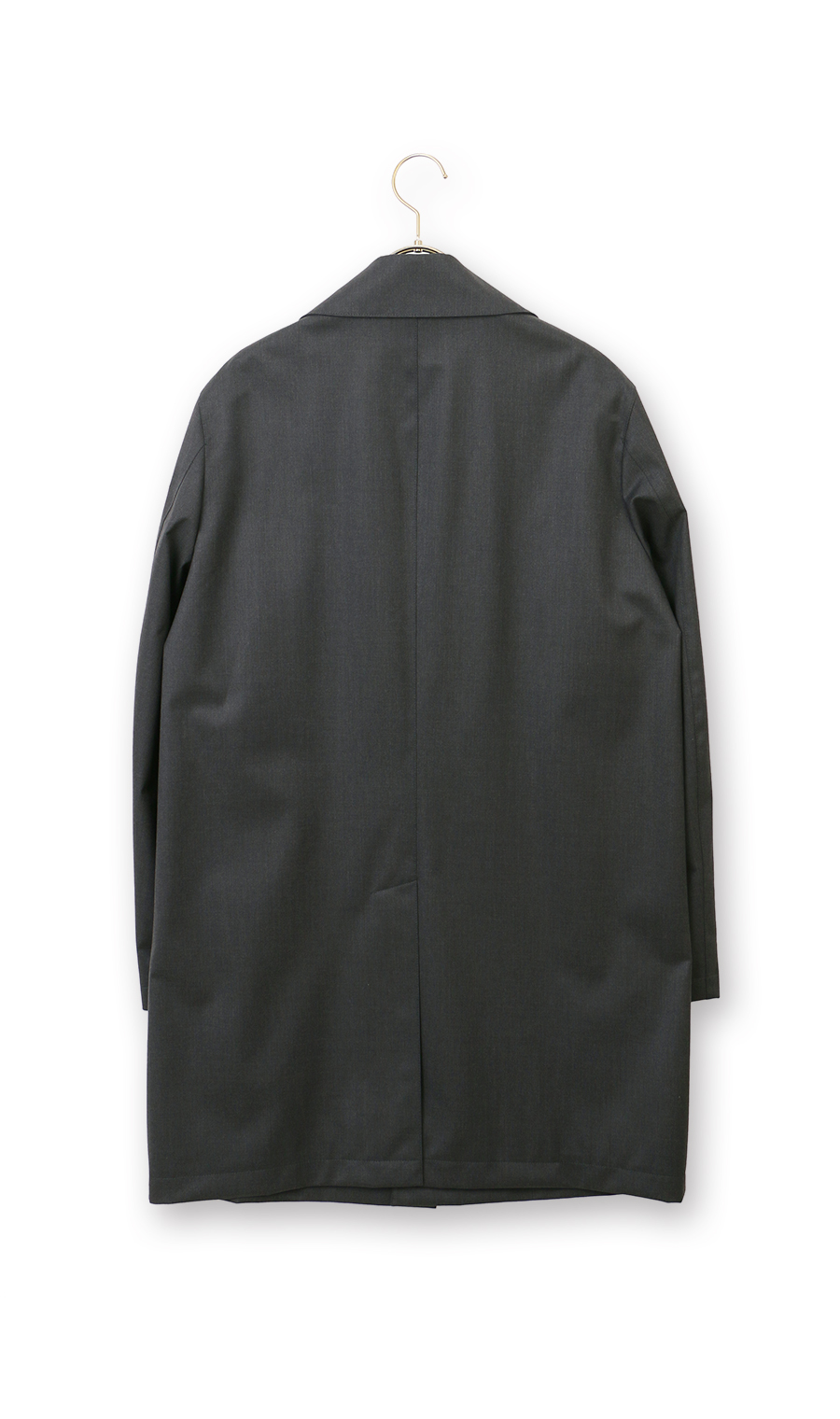 プレミアムステンカラーコート チャコール S