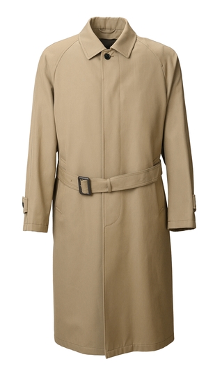 プレミアムステンカラーロングコート《DORMEUIL》