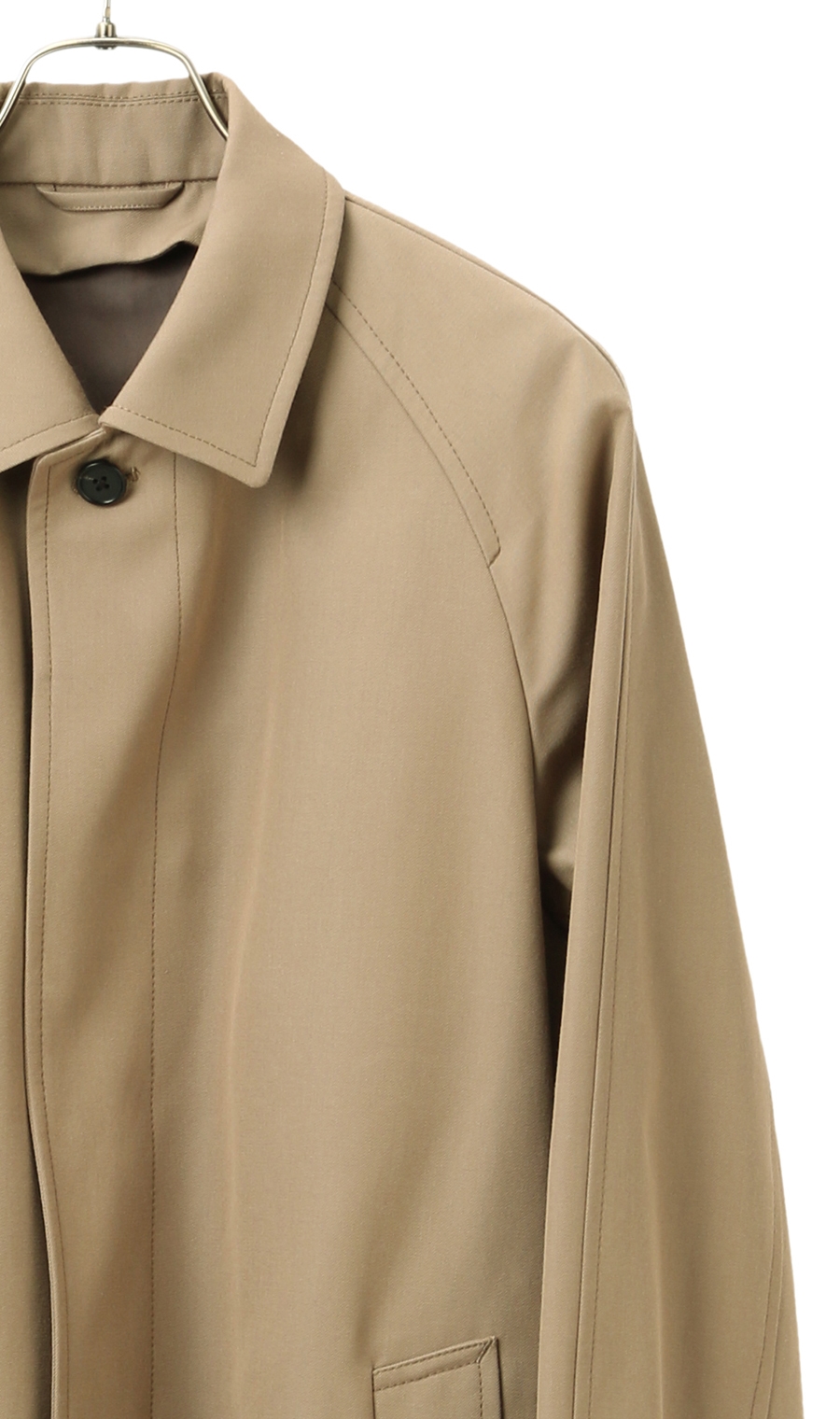 プレミアムステンカラーロングコート《DORMEUIL》 ベージュ L