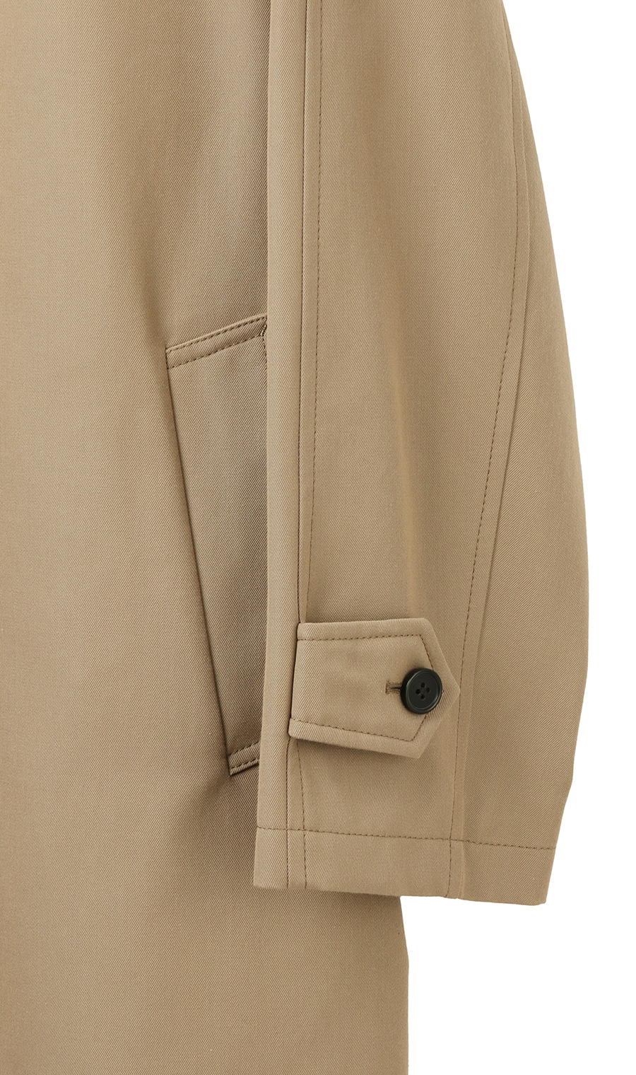 プレミアムステンカラーロングコート《DORMEUIL》 ベージュ L