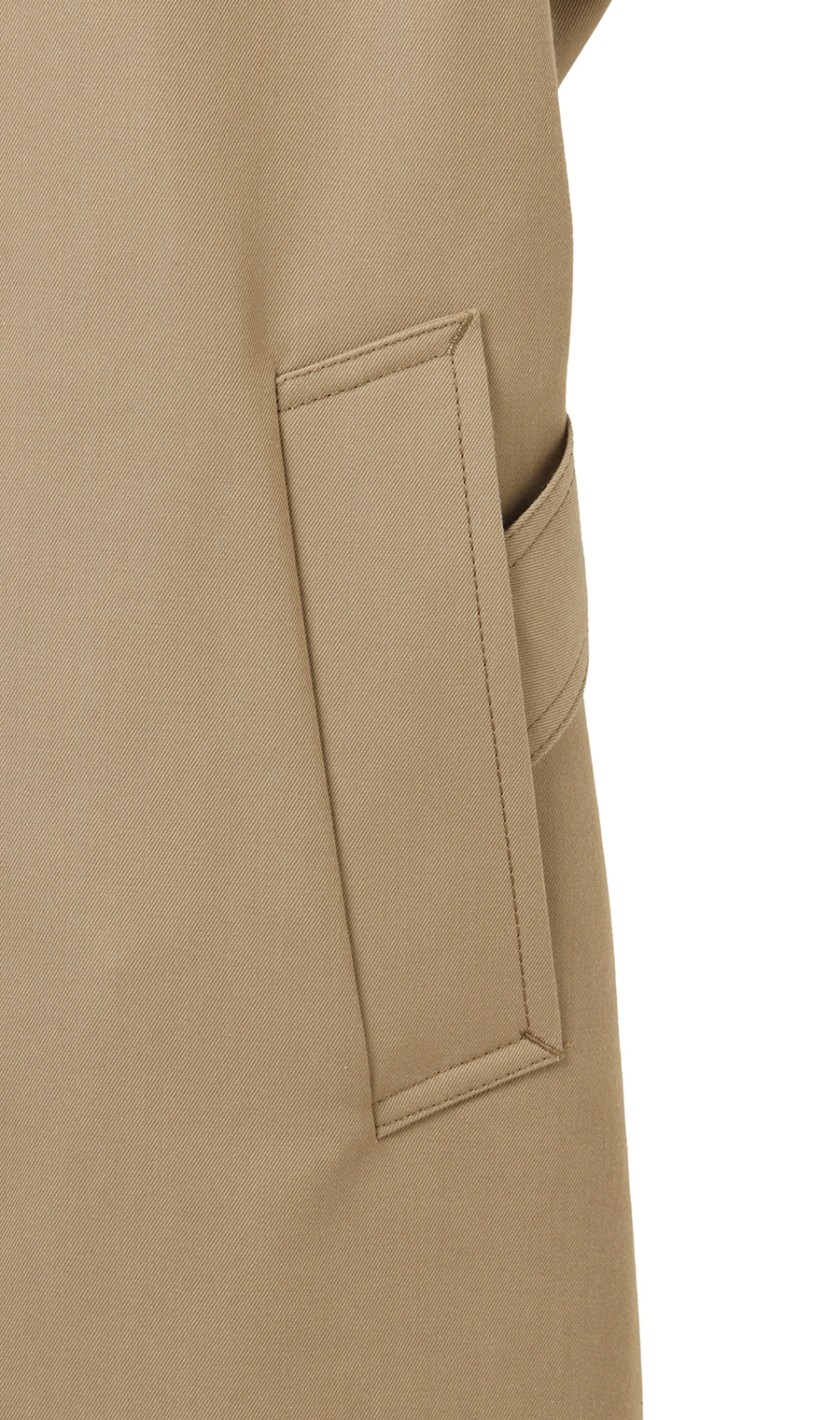 プレミアムステンカラーロングコート《DORMEUIL》 ベージュ L