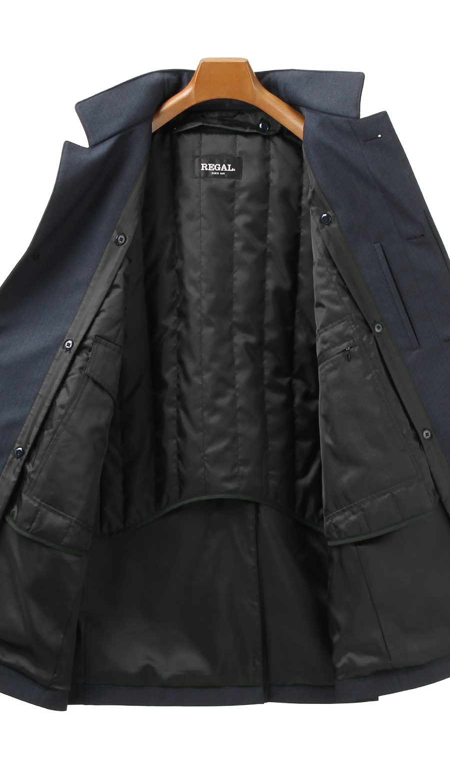 スタンドカラースタンダードコート《インフード》 ネイビー S