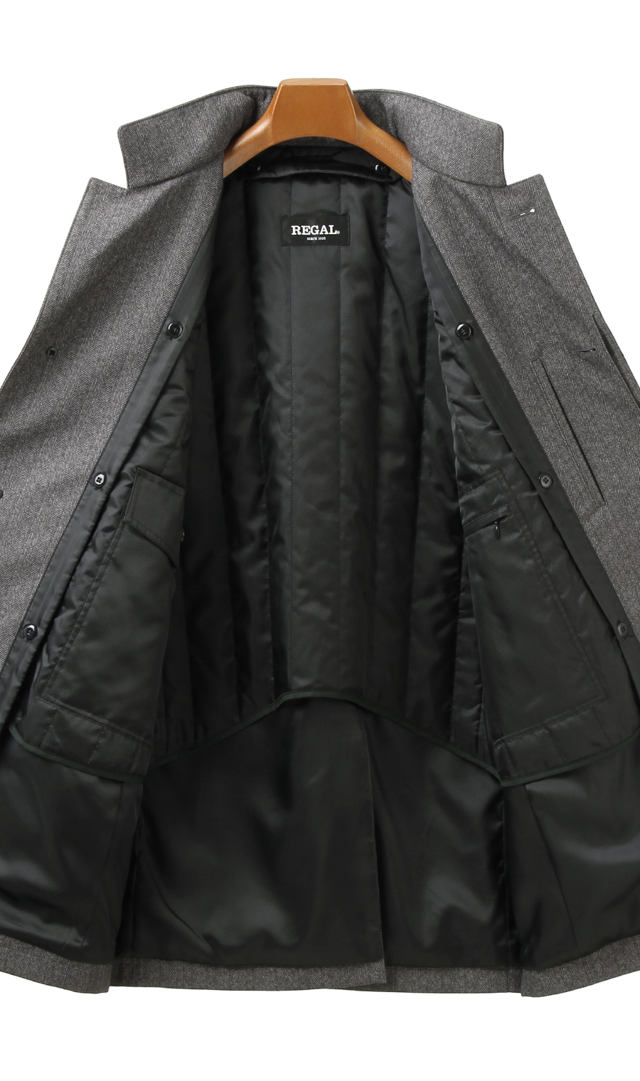 スタンドカラースタンダードコート《インフード》 グレー L