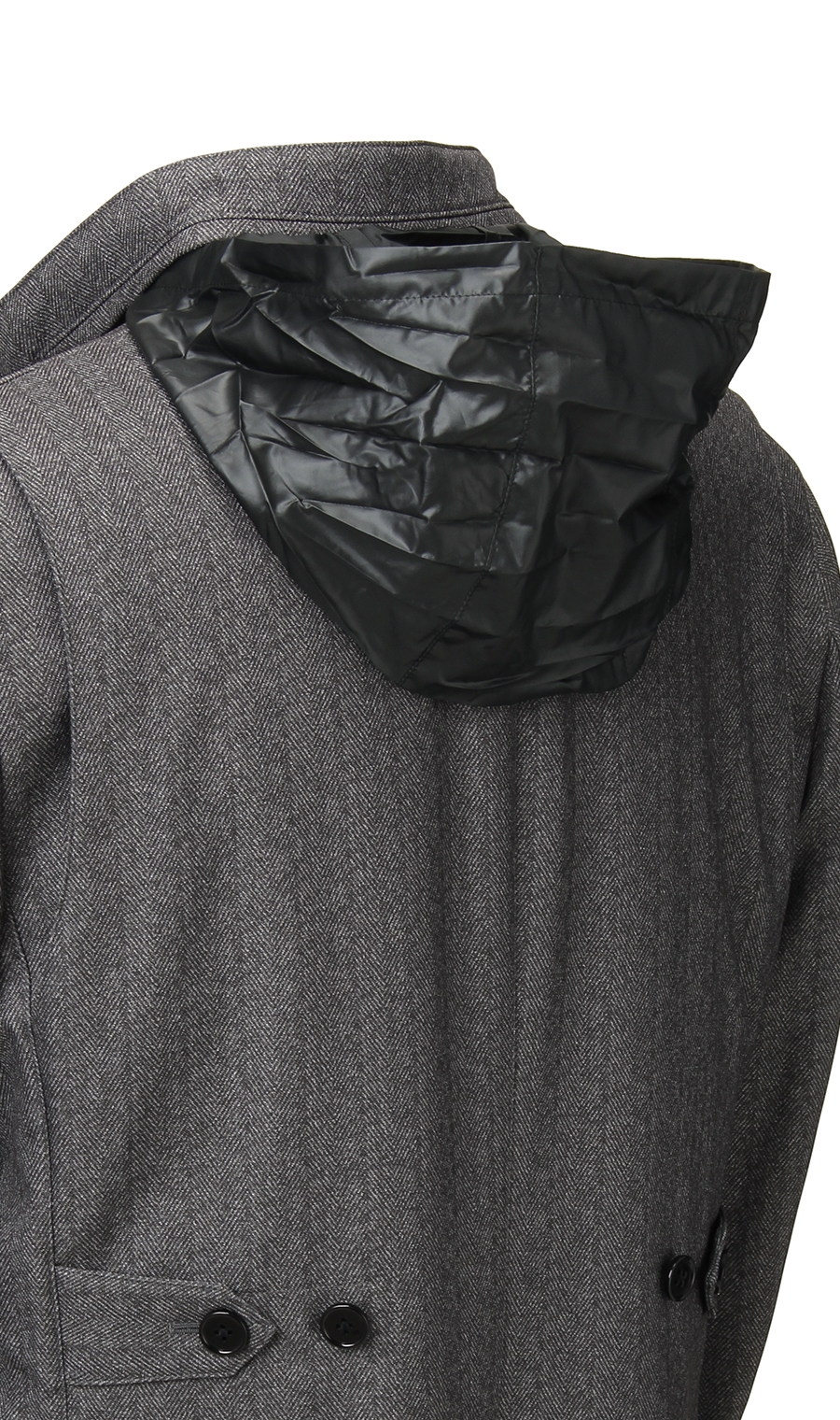 スタンドカラースタンダードコート《インフード》 グレー L