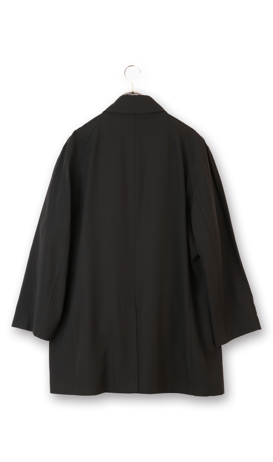 ステンカラースタンダードコート《TioTio Premium》《キング&トール》 ブラック 体型:K体(大きいサイズ),号数（身長）:4号(165cm)