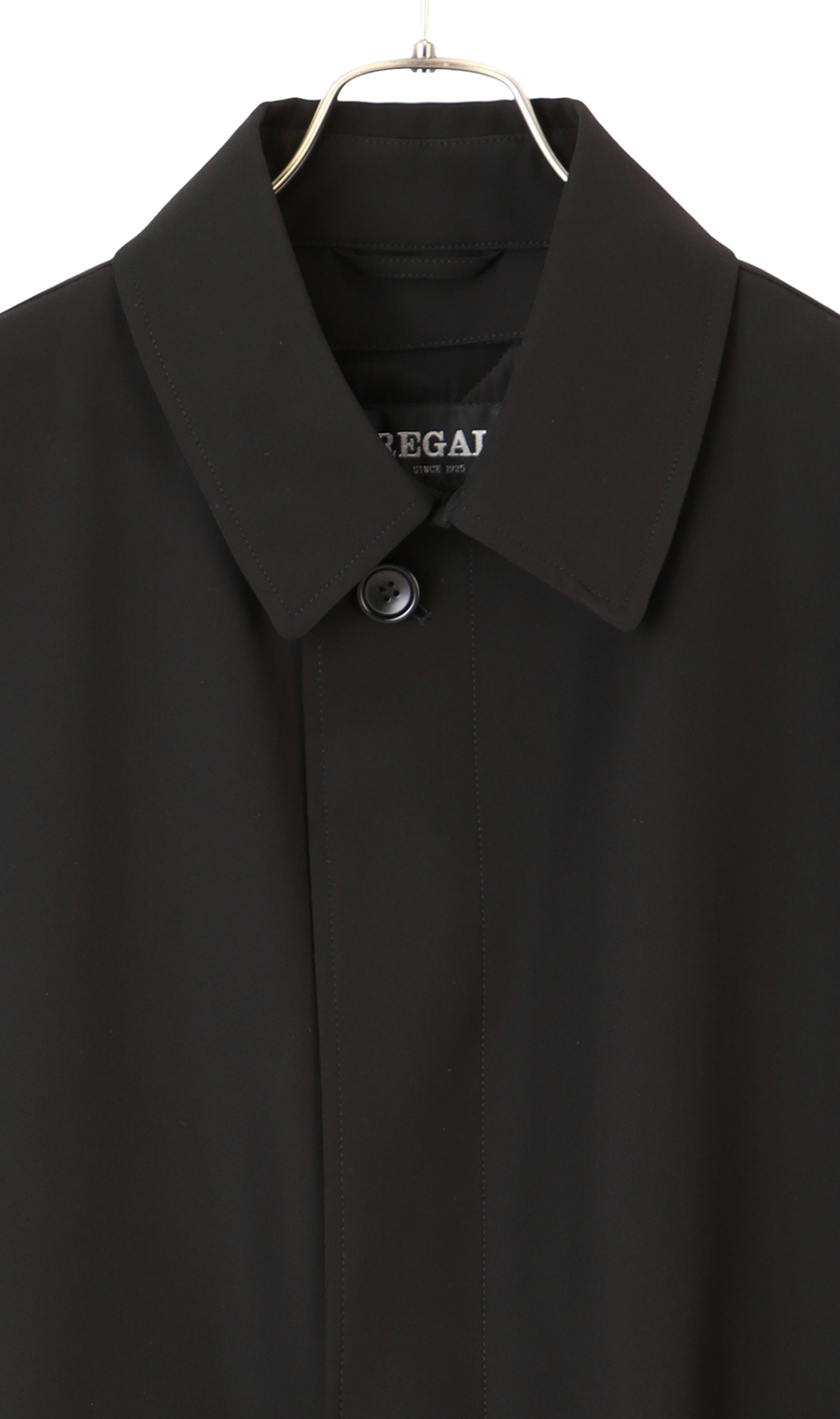 ステンカラースタンダードコート《TioTio Premium》《キング&トール》 ブラック 体型:K体(大きいサイズ),号数（身長）:4号(165cm)