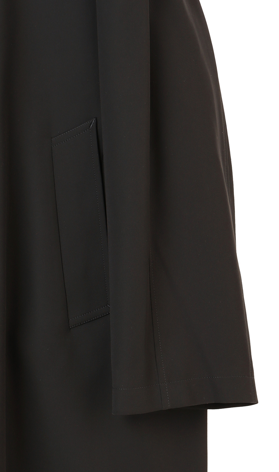 ステンカラースタンダードコート《TioTio Premium》《キング&トール》 ブラック 体型:K体(大きいサイズ),号数（身長）:4号(165cm)