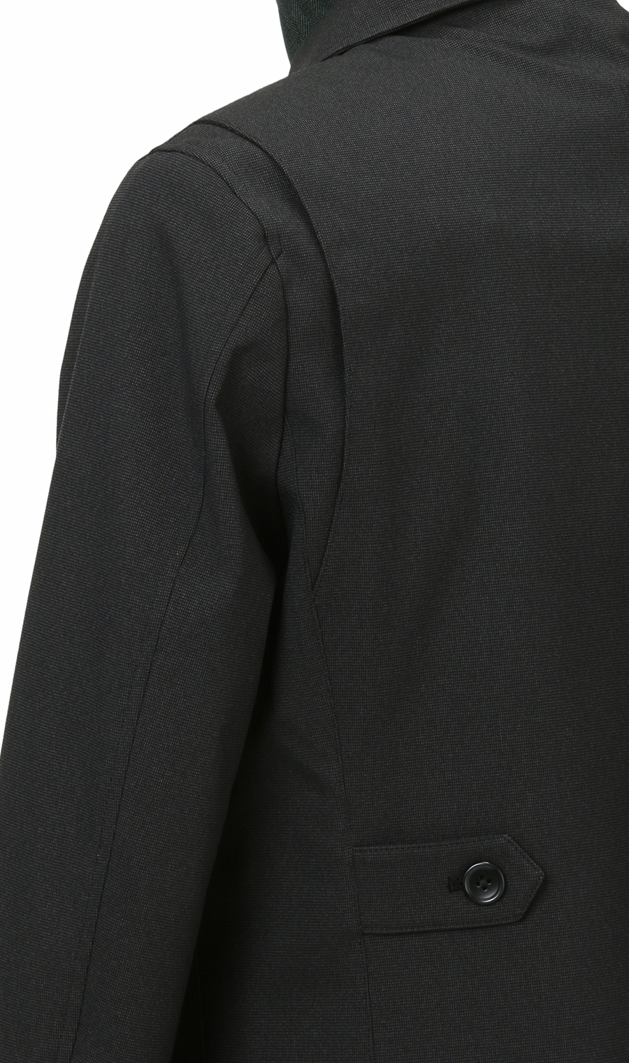 スタンドカラースタンダードコート《合繊》《キングサイズ》 ブラック 体型:E体(大きいサイズ),号数（身長）:6号(175cm)