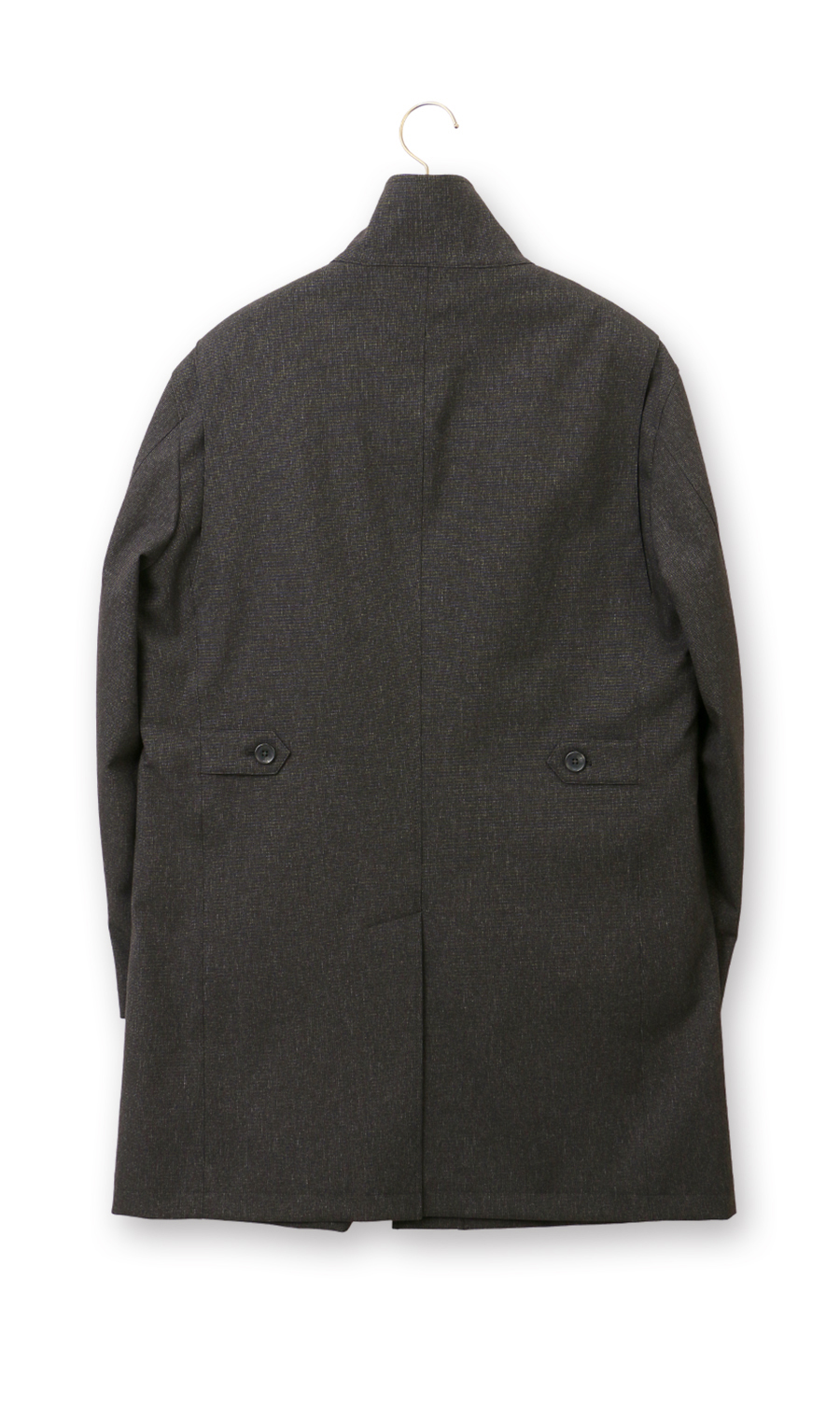 スタンドカラースタンダードコート チャコール S