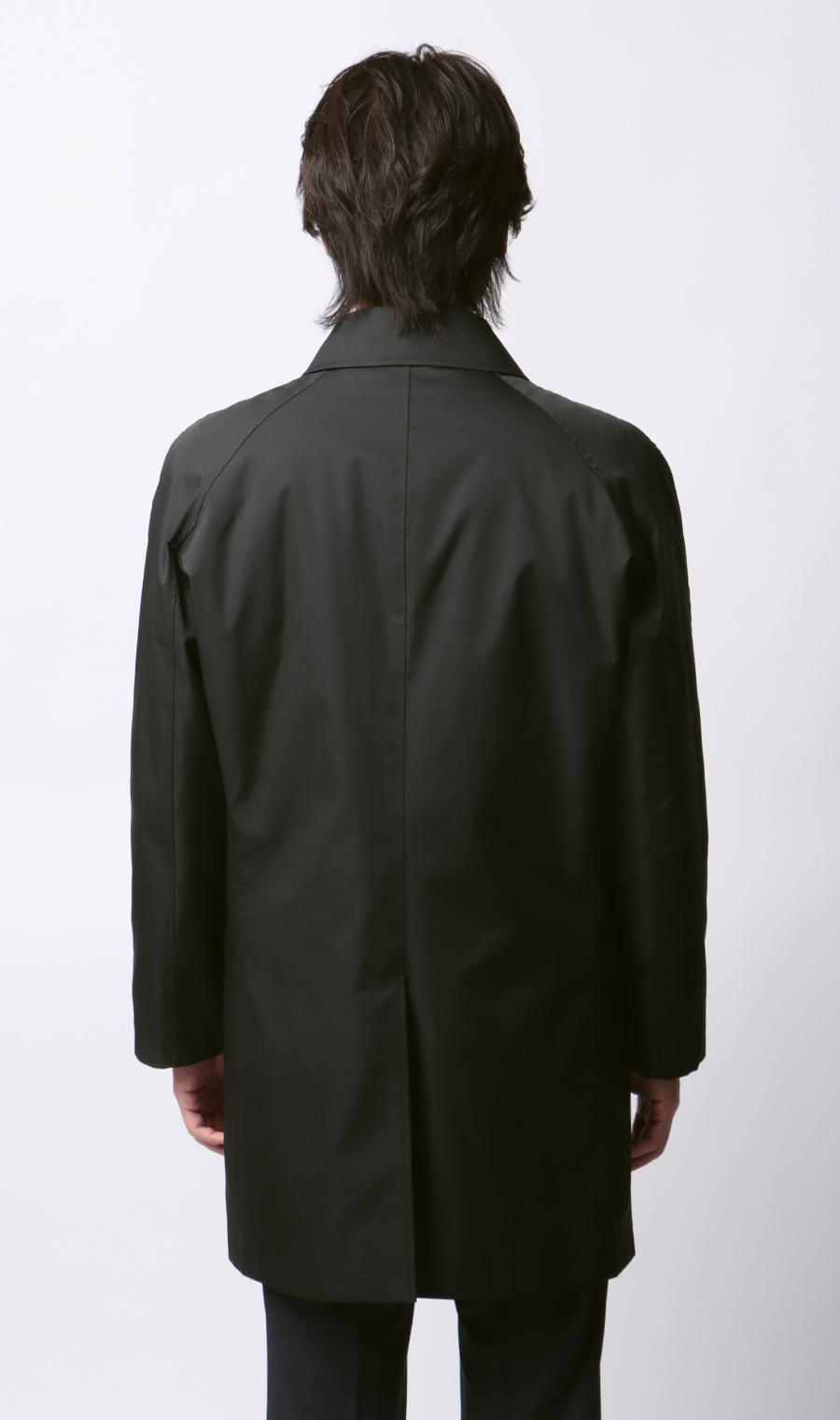 ステンカラースタンダードコート【ダントツ撥水】 ブラック S