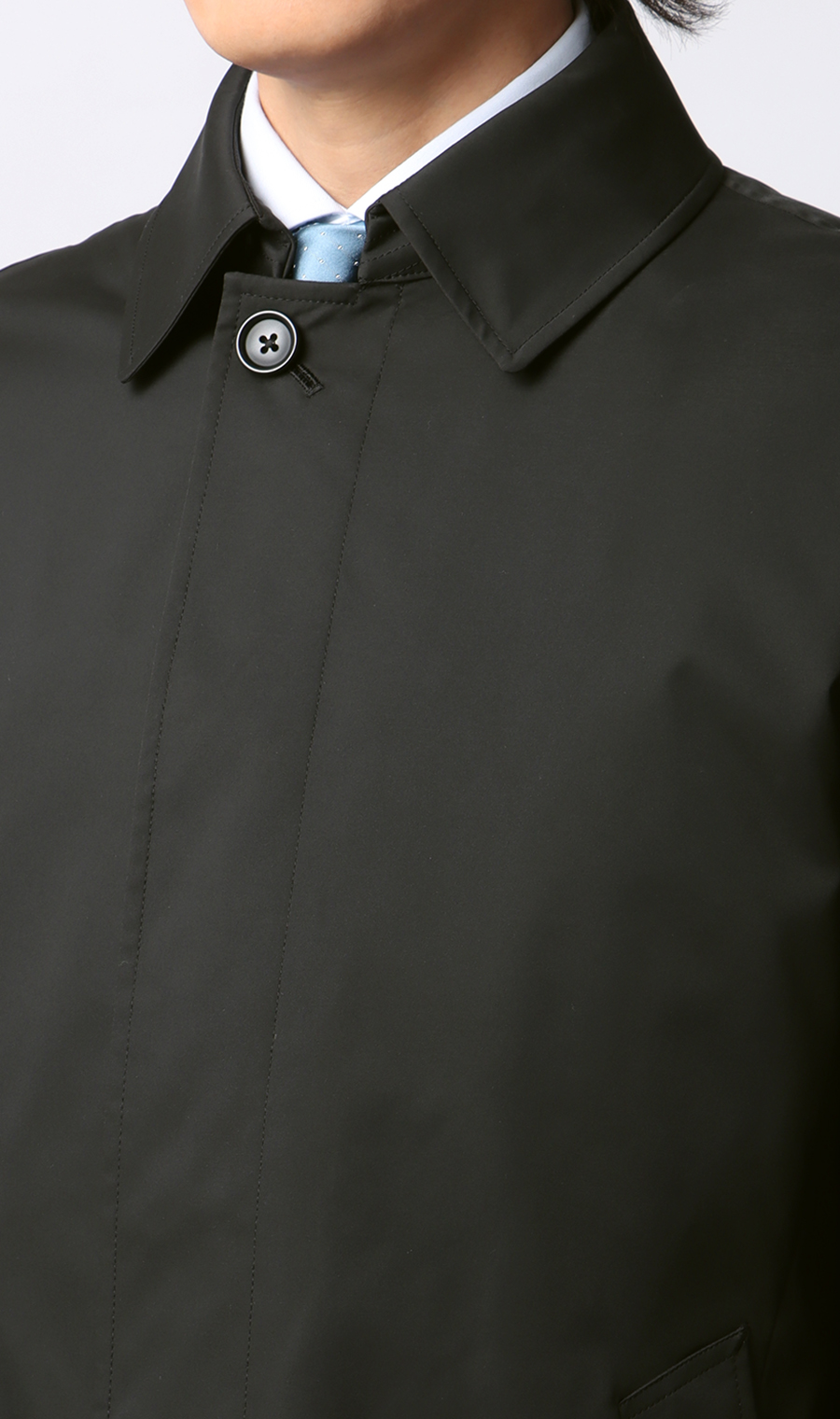 ステンカラースタンダードコート【ダントツ撥水】 ブラック S