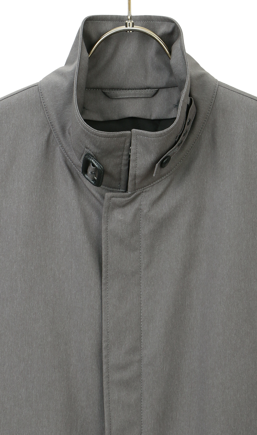 ショート丈スタンドカラーコート【キング】 グレー M