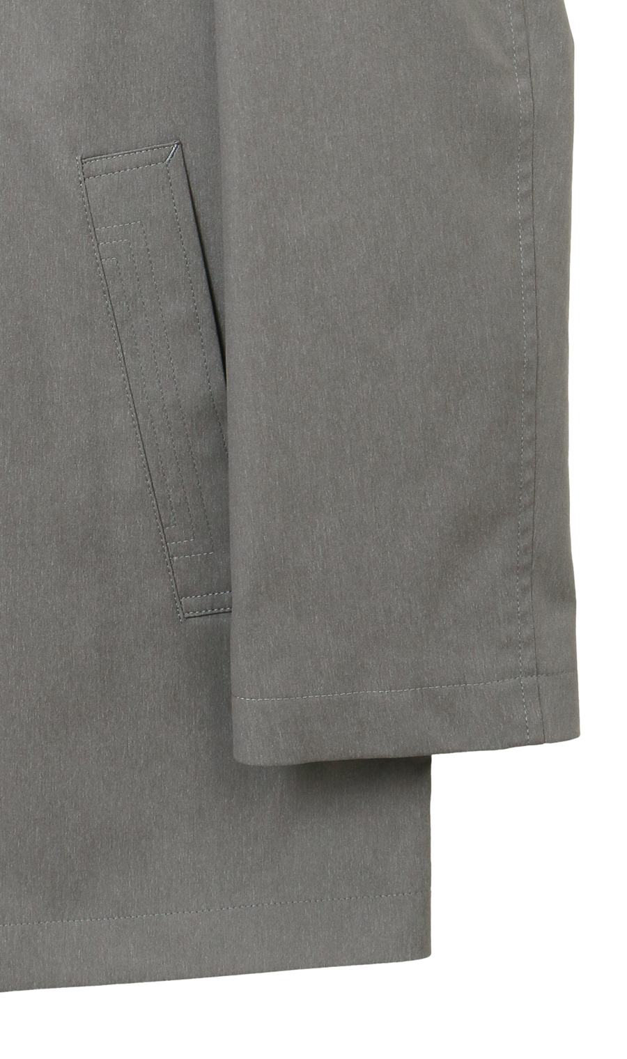 ショート丈スタンドカラーコート【キング】 グレー M