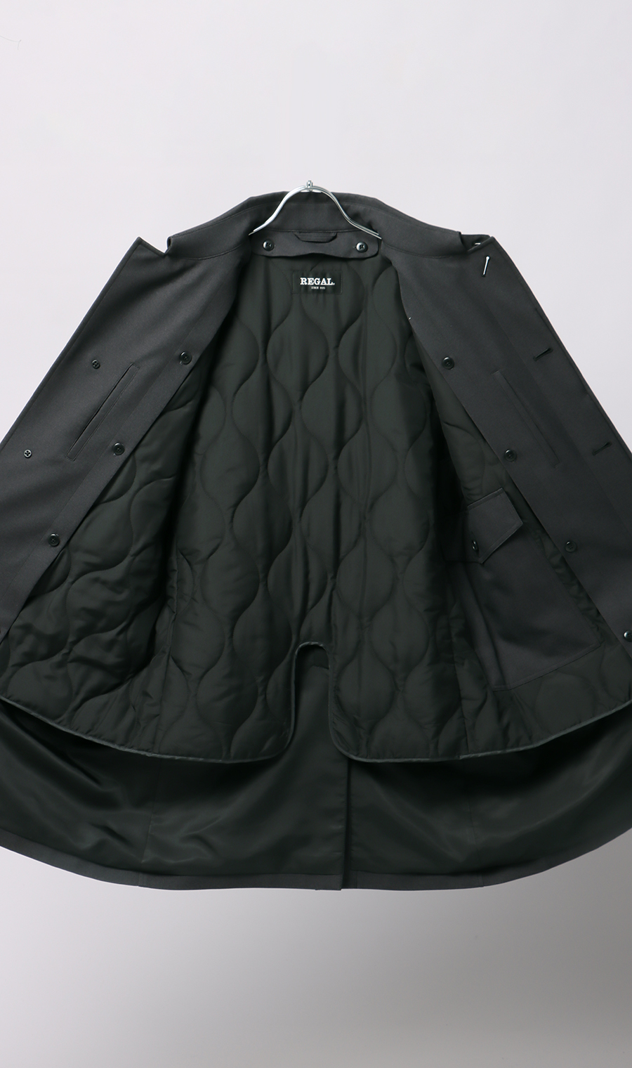 ステンカラースタンダードコート【撥水】 チャコール M