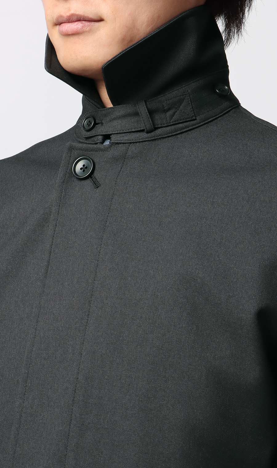 ステンカラースタンダードコート【撥水】 チャコール M