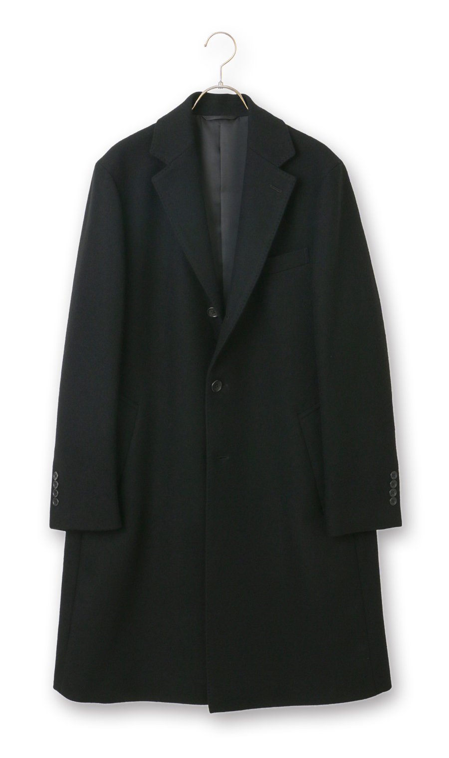 シングルチェスターコート【WEAR SHiFT】【OZMY】 ブラック S