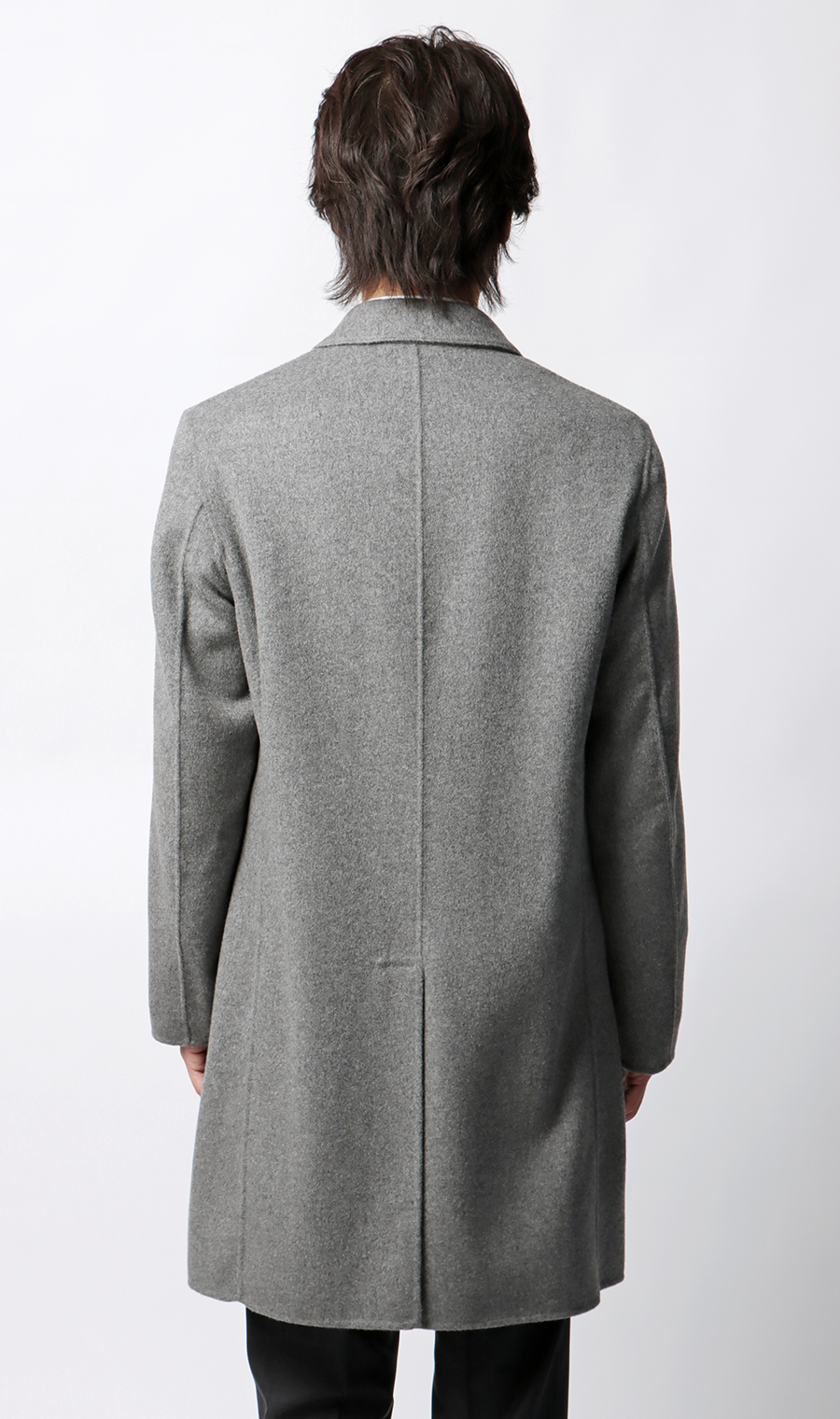 バルンケットコート【カシミヤ混】【ダブルフェイス】 グレー S