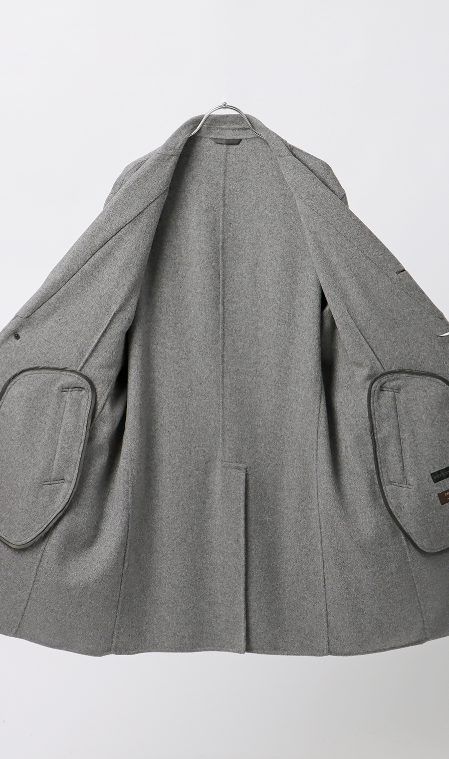 バルンケットコート【カシミヤ混】【ダブルフェイス】 グレー S
