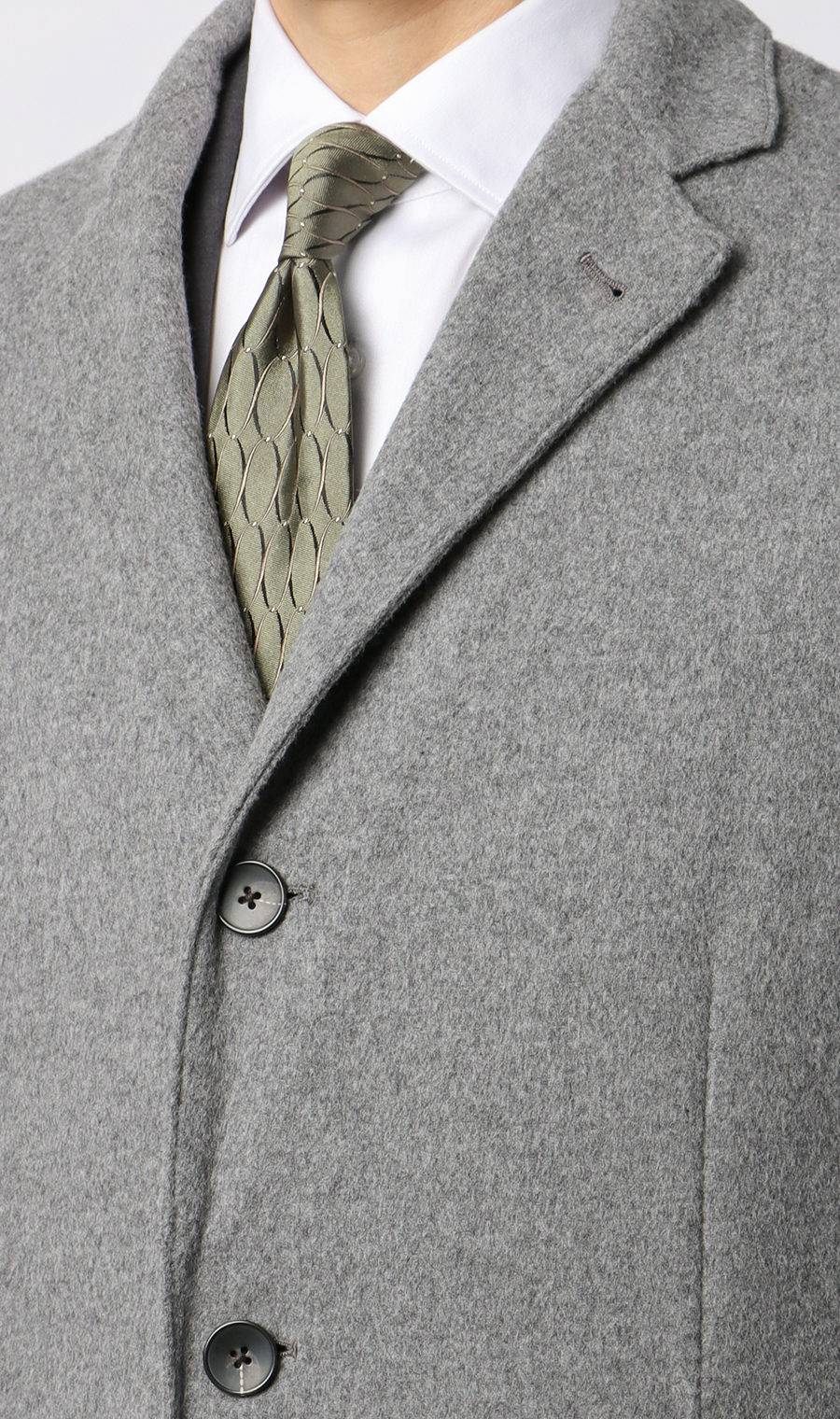 バルンケットコート【カシミヤ混】【ダブルフェイス】 グレー S