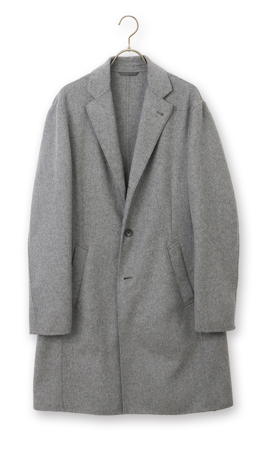 バルンケットコート【カシミヤ混】【ダブルフェイス】 グレー S