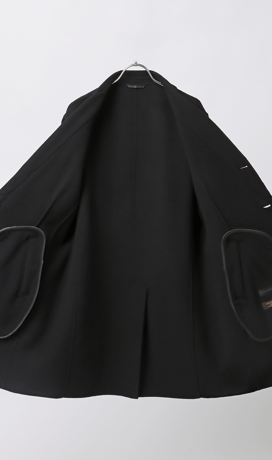 バルンケットコート【カシミヤ混】【ダブルフェイス】 ブラック S